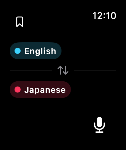 Pela Translate on Apple Watch